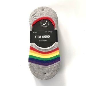 Steve Madden women’s foot liners socks gray